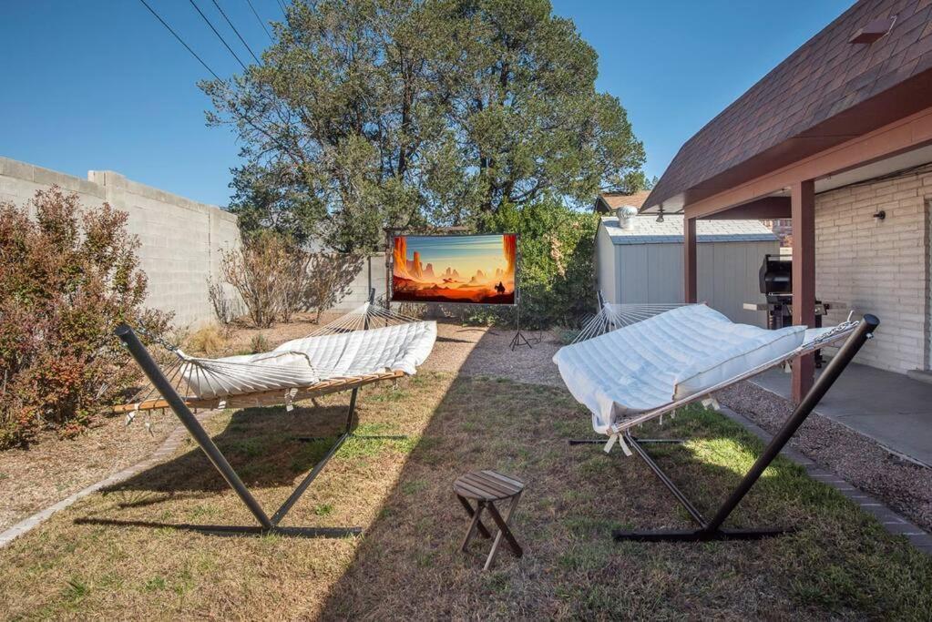 Chic 5Br Boho Retreat W- Games & Outdoor Movies! Vila Albuquerque Exterior foto